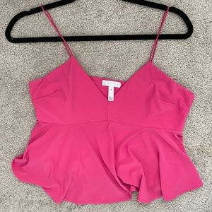 Leith hot pink top